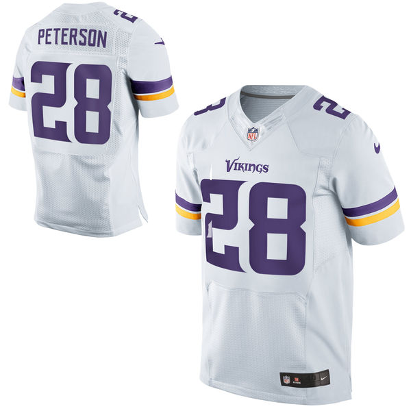 Nike Minnesota Vikings Customized White Stitched Elite Men's NFL Jersey